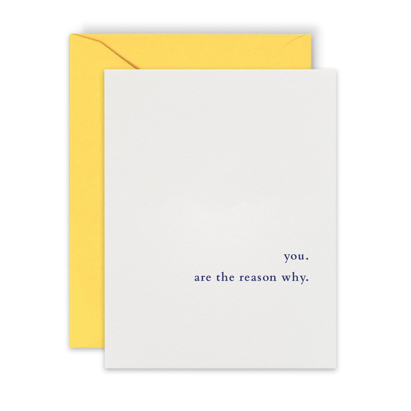 Beknown greeting card in collaboration with House of Pride, inspired by words from Dr Ronx, you. are the reason why.