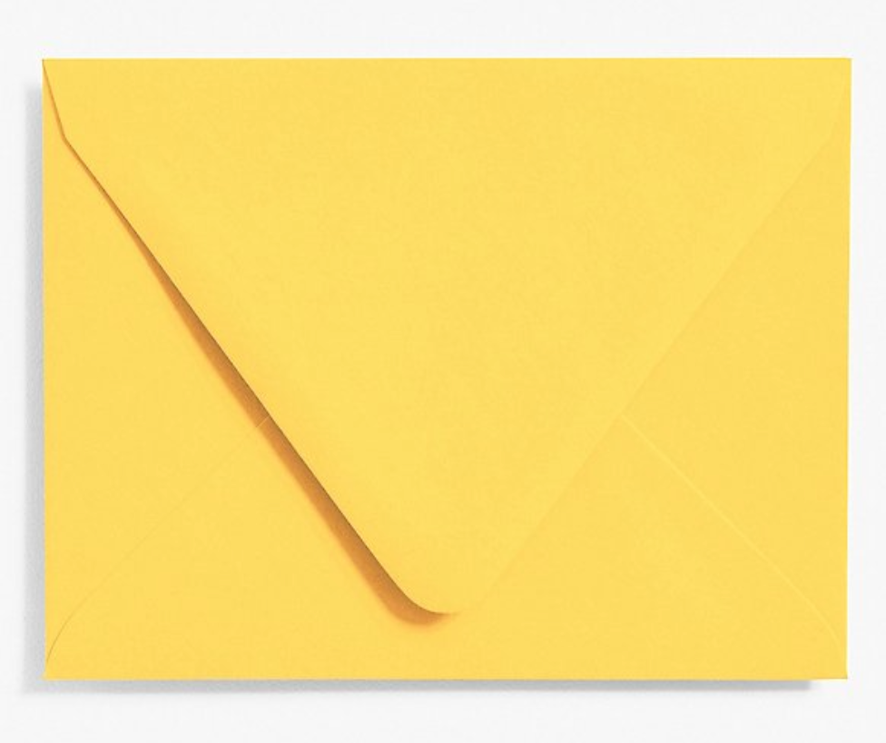 Curry euro flap envelope, beknown